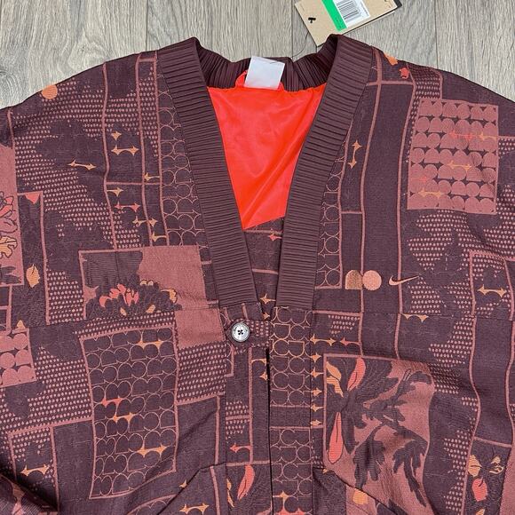 Nike Naomi Osaka Jacket Size XL Womens Jacquard Burgundy Crush Bright Crimson - Picture 7 of 16